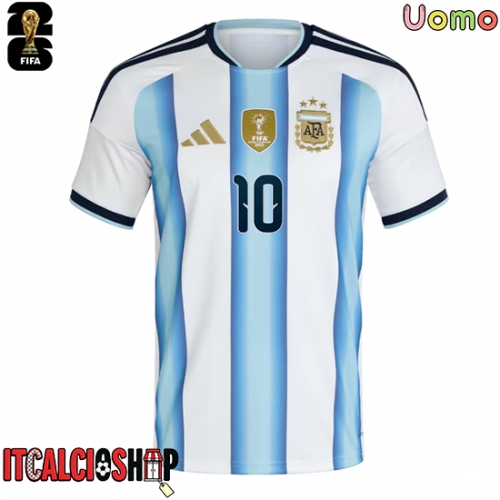 Argentina Lionel Messi #10 Prima Maglia Mondiali 2026 Manica Corta